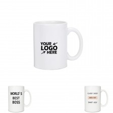 11oz White Ceramic Mug